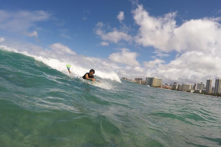 Private 1:1 Waikiki Bodyboarding Lesson with Pro Coach — Improve Your Wave Skills photo 5