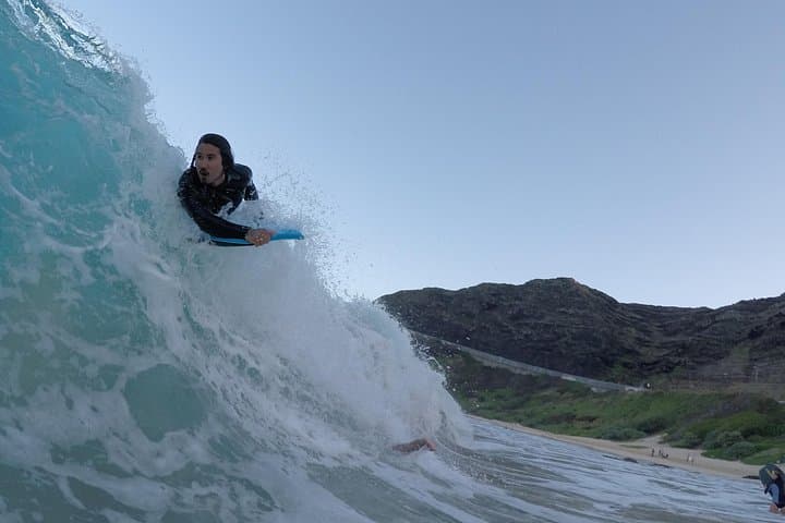 Private 1:1 Waikiki Bodyboarding Lesson with Pro Coach — Improve Your Wave Skills photo 2