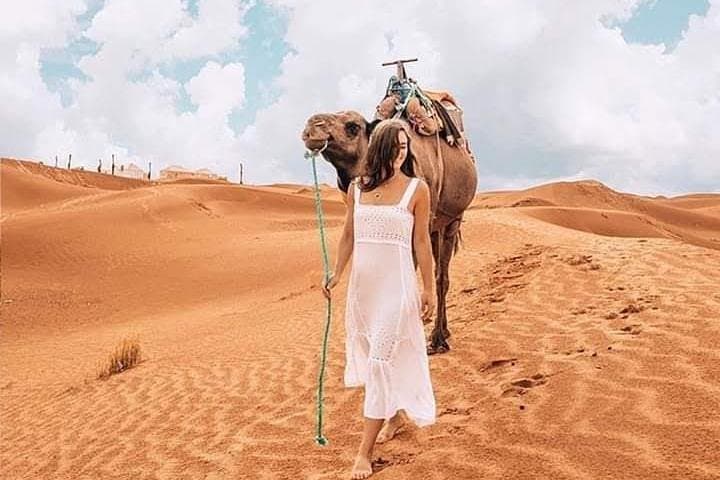 Merzouga Overnight Desert Camp: Fez to Fez Camel Trek & Erg Chebbi Experience