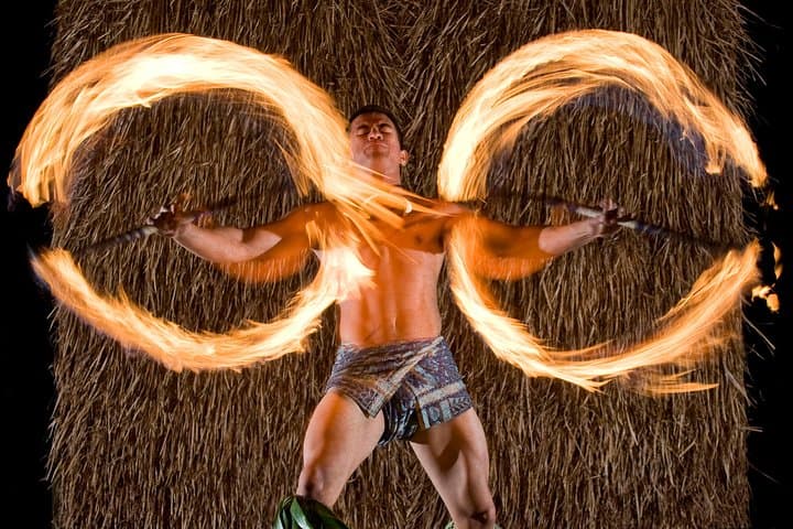 Maui Nui Luau at Sheraton Maui — Kaanapali Beach Luau, Imu-Cooked Kalua Pig & Fire-Knife Show