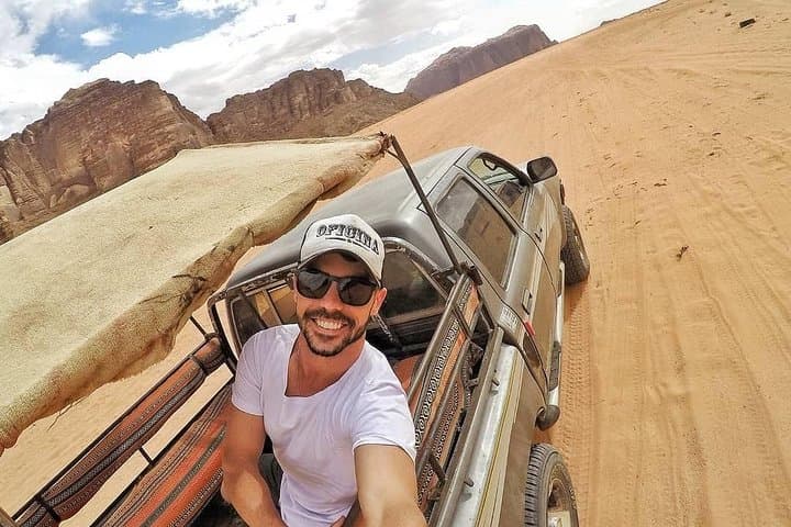 Half-Day Jeep Tour in Wadi Rum: Khazali Canyon, Red Sand Dune & Little Rock Bridge photo 5