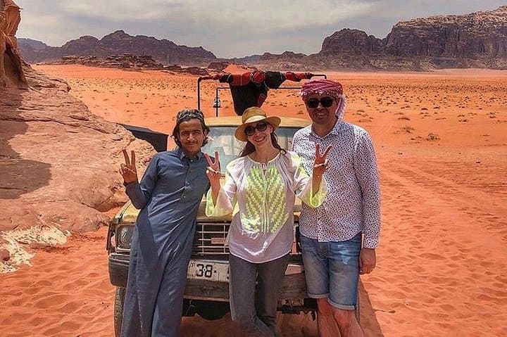 Half-Day Jeep Tour in Wadi Rum: Khazali Canyon, Red Sand Dune & Little Rock Bridge photo 3