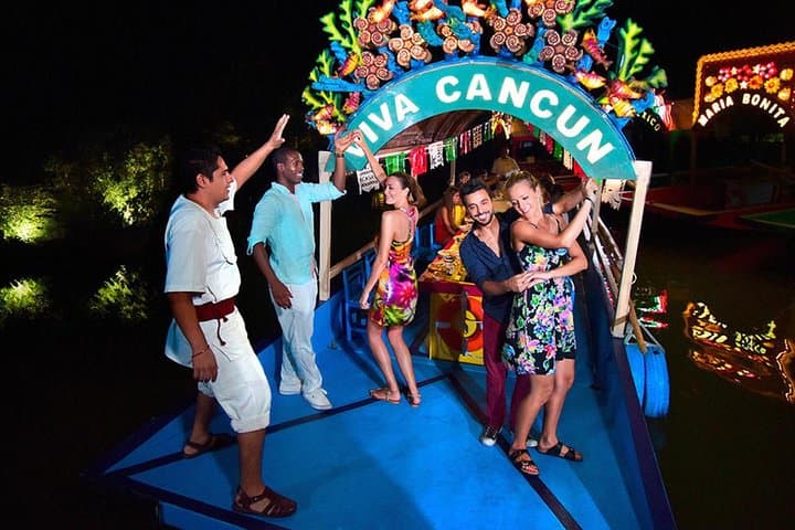 Xoximilco Night Cruise Cancun: Trajinera Party, Mariachi & Dinner photo 4