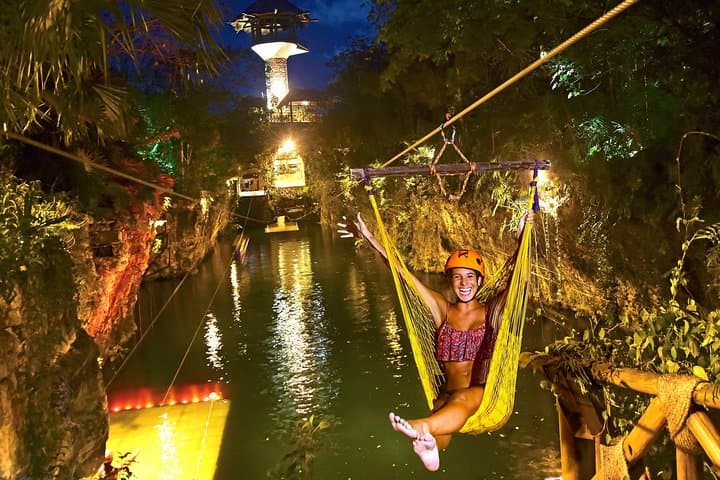 Xplor Fuego Night Adventure: Zip, Paddle and Drive Through Candlelit Caverns