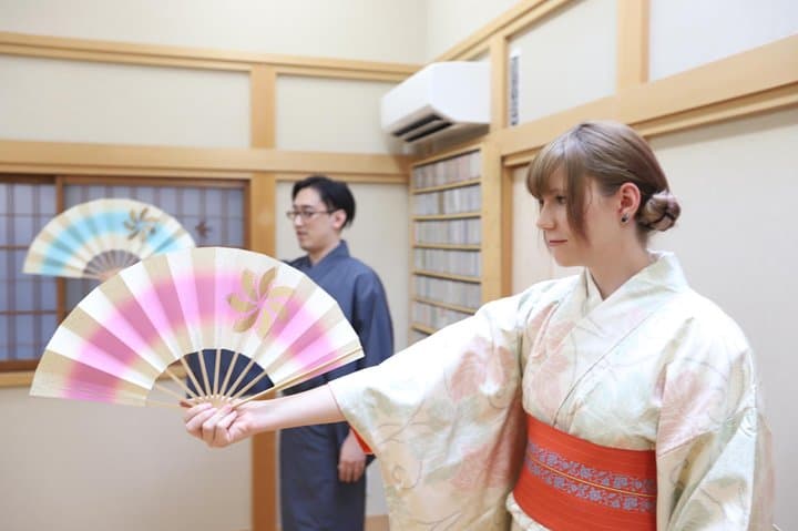 Move Like Noh: Japanese Dance & Kimono Experience in Yokohama photo 2