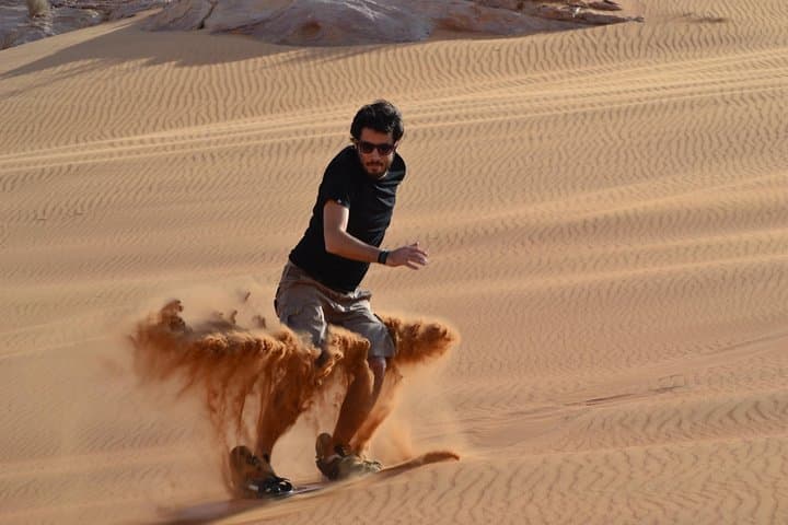 Morning Desert Safari Dubai: Private Dune Bashing, Camel Ride & Sandboarding photo 6