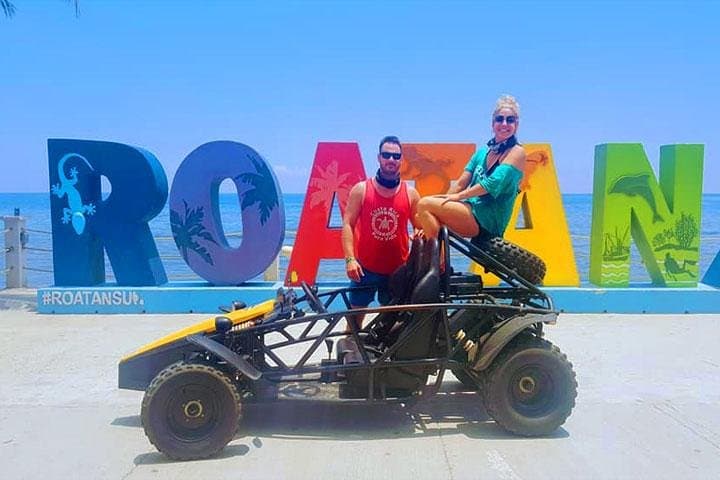 Roatan Buggy Adventure & Snorkel: Interior Buggy Tour, Reef Swim and Beach Pass