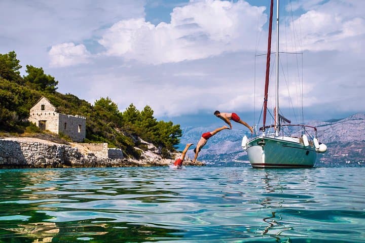 Sail to Brač: Full-Day Private Trip from Omiš — Snorkel, SUP & Pučišća photo 4