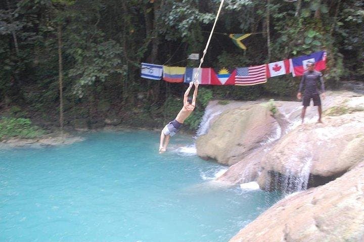 Private Tour to Ocho Rios Blue Hole from Falmouth: Secret Falls, Rope Swings & Shopping photo 2