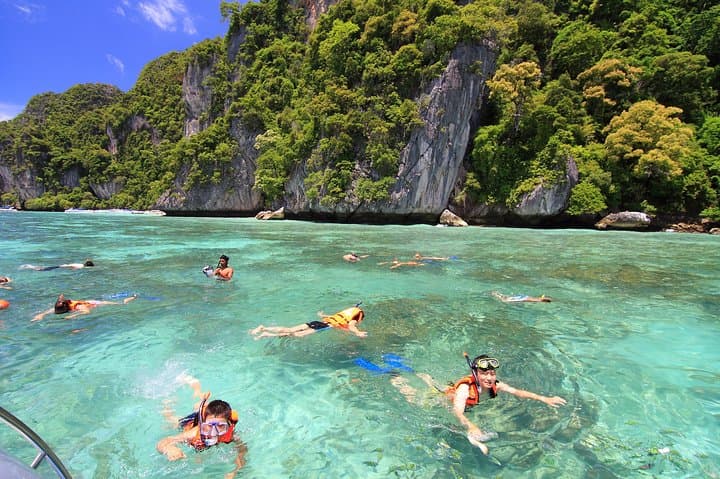 Phi Phi Island Big-Boat Day Tour: Snorkel, Beaches & Limestone Views from Phuket