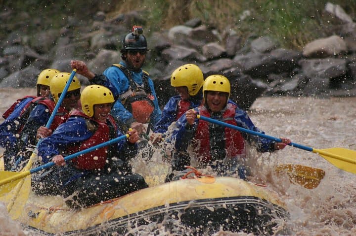 Cacheuta Hot Springs + Intermediate Rafting on the Mendoza River — Full-Day Thermal Park Adventure