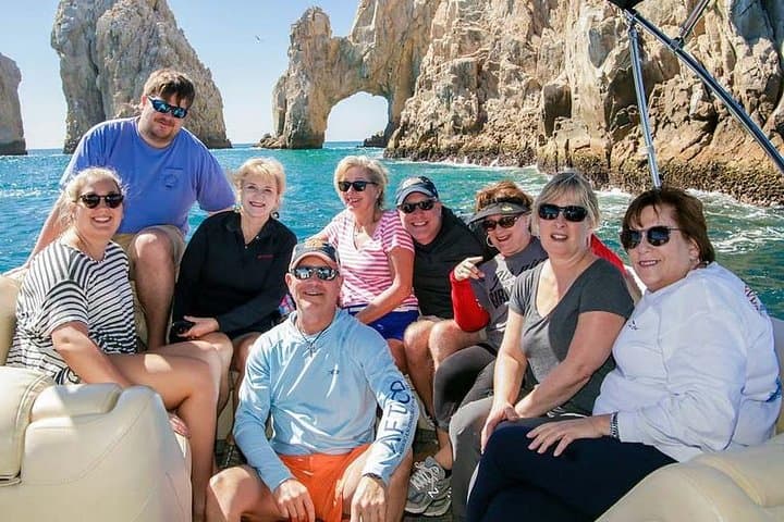 Private Tritoon Rental in Cabo San Lucas Bay: Custom Snorkel & Sunset Cruises photo 2