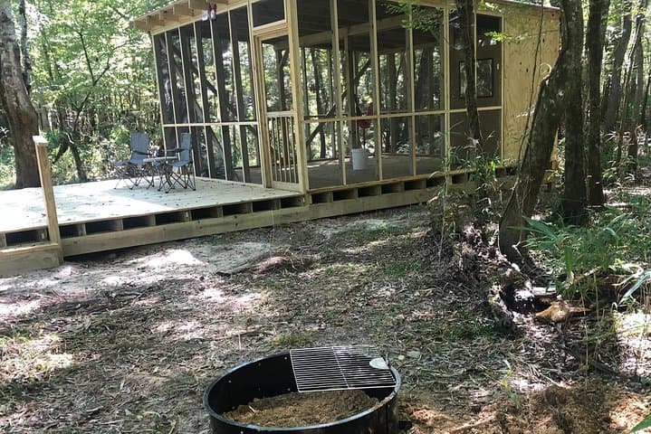 Overnight at Riverside Platform Campsite on Lynches River — Paddle-In Screened Camping photo 3