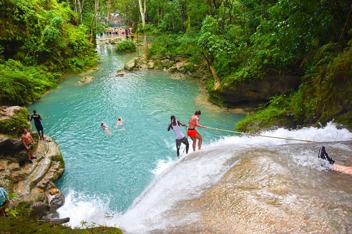Blue Hole Falls & White River Tubing from Falmouth, Jamaica — Secret Falls and River Float photo 3