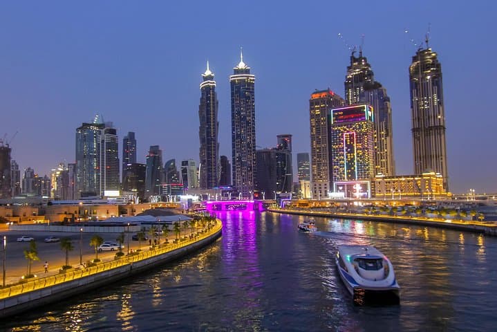 Dubai Canal Dhow Dinner Cruise: Sunset Skyline, Tanoura Dance & Transfers photo 4