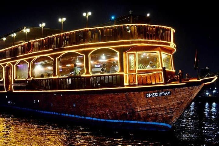 Evening Dhow Dinner Cruise on Dubai Creek — BBQ Buffet & Tanura Show photo 2