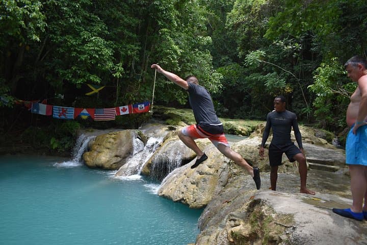 Blue Hole & Secret Falls Shore Excursion from Montego Bay — Swim, Rope-Jump & Jerk Lunch photo 3