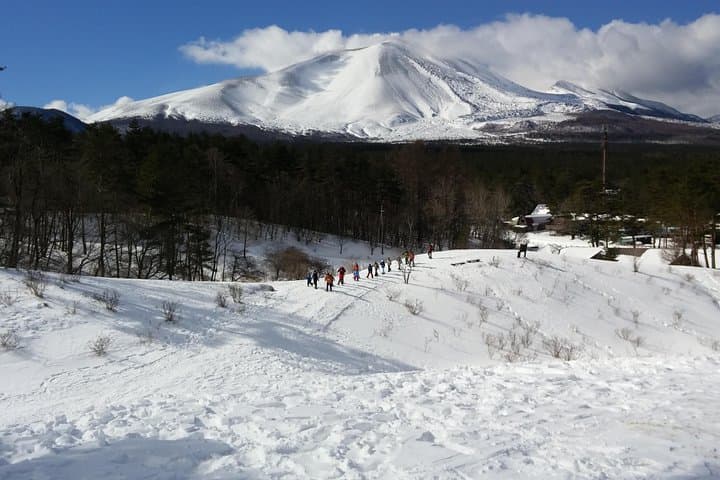 Snowshoeing Beneath Mt. Asama: Karuizawa Guided Winter Trek
