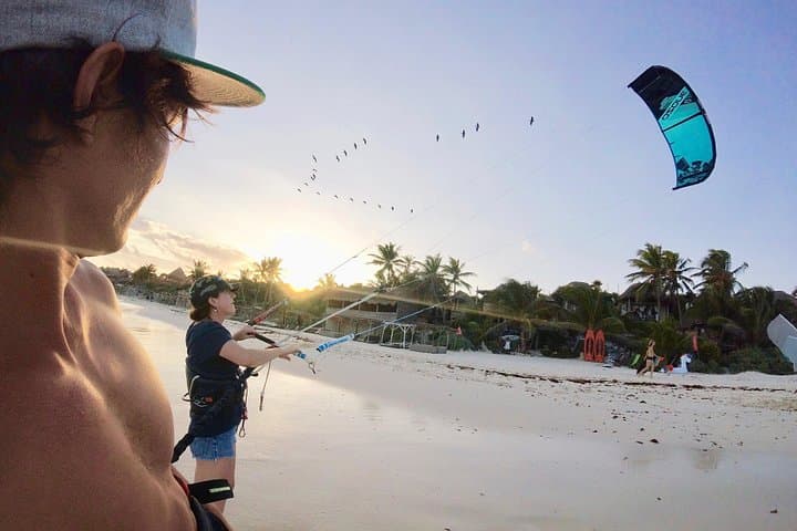 3-Hour Private Kitesurfing Lessons in Tulum with Private Beach Access photo 3