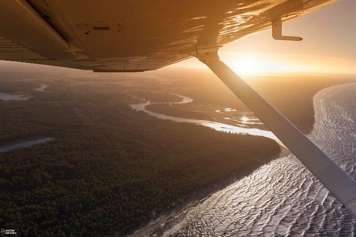 Cessna Flight Over Riga: Scenic Aerial Tour of Castles, Canals & Countryside