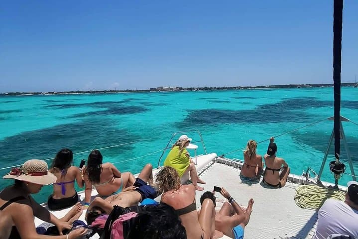 Premium Catamaran to Isla Mujeres from Playa del Carmen — Snorkel, Open Bar & Buffet