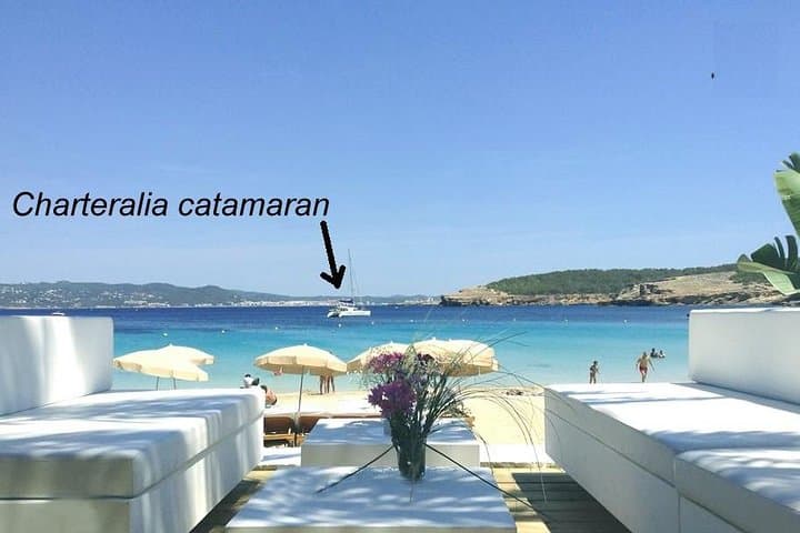 Cala Bassa Catamaran Excursion: Private Sail, Snorkel & Cliff-Jump in Ibiza photo 5