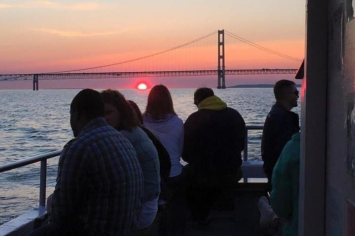 Mackinaw City Sunset Cruise: Mackinac Bridge & Island Views at Dusk photo 3