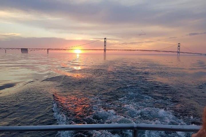 Mackinaw City Sunset Cruise: Mackinac Bridge & Island Views at Dusk photo 4