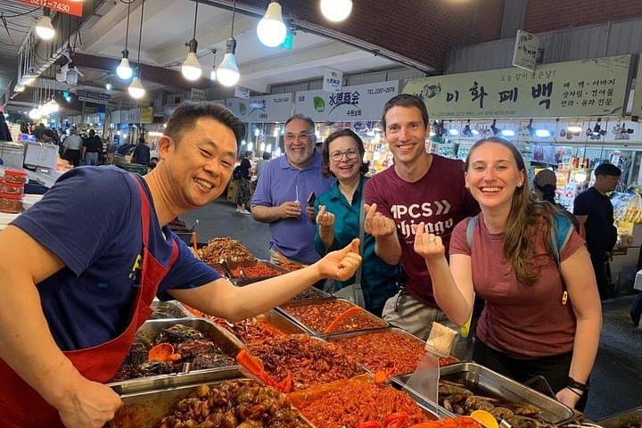 Seoul Night Market Food Tour: 2-Hour Street Food Crawl & Drinking Games