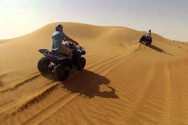 Evening Dubai Quad Bike Desert Safari: Self-Drive Dune Adventure & Desert Camp Experience photo 3