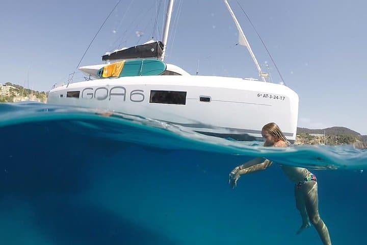 Sail and Snorkel in Ibiza: Full-Day Catamaran to Cala Codolar