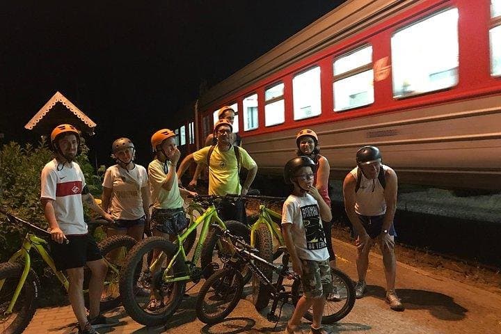 Night-Time Fat Biking in Visaginas: High-Speed Ride around Smalvos Lake photo 2