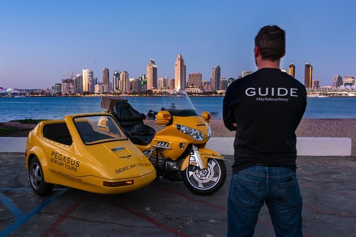 Sidecar Tour: Downtown to Balboa Park in San Diego