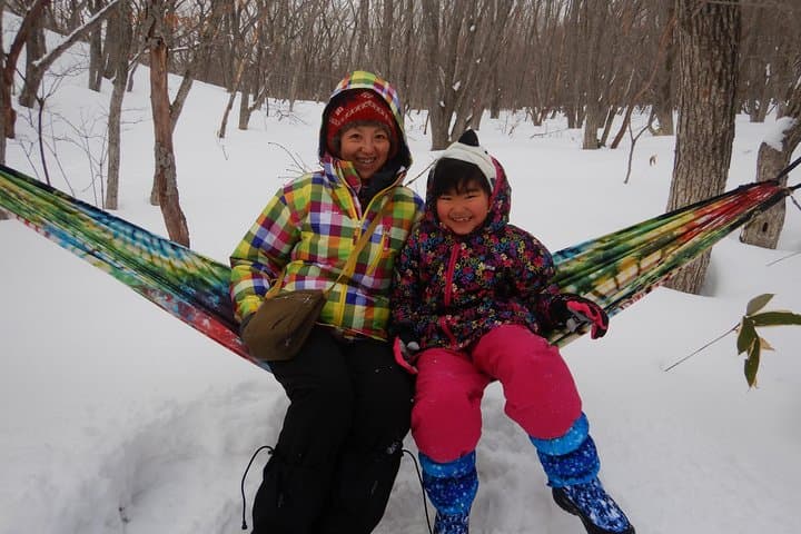 First Snow Play & Beginner Snowshoe on Nasu Plateau photo 2
