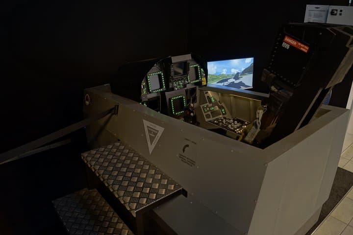 Fly an F/A-18 Fighter Jet Simulator in Zurich — 360° VR Cockpit Experience