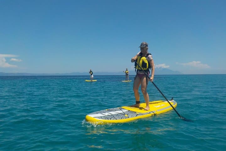 Guided SUP Lesson and Coastal Tour at Mikro Karydi Beach, Halkidiki