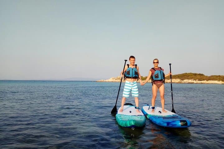 Guided SUP Lesson and Coastal Tour at Mikro Karydi Beach, Halkidiki photo 3