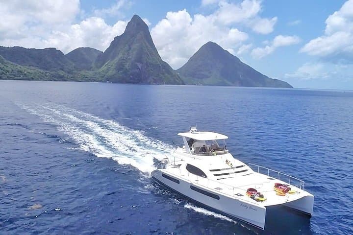 Private Luxury Catamaran Cruise Around St. Lucia’s West Coast photo 3