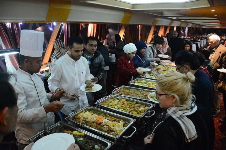 Moonlit Nile Dinner Cruise in Cairo: Live Entertainment & Open Buffet