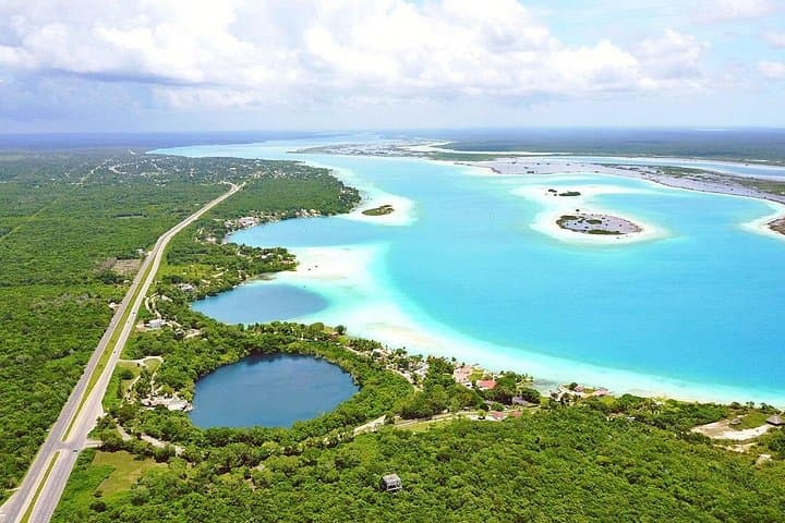 Kayak Bacalar’s Seven-Color Lagoon: Marmol Beach Club Day Trip from Cancun photo 2