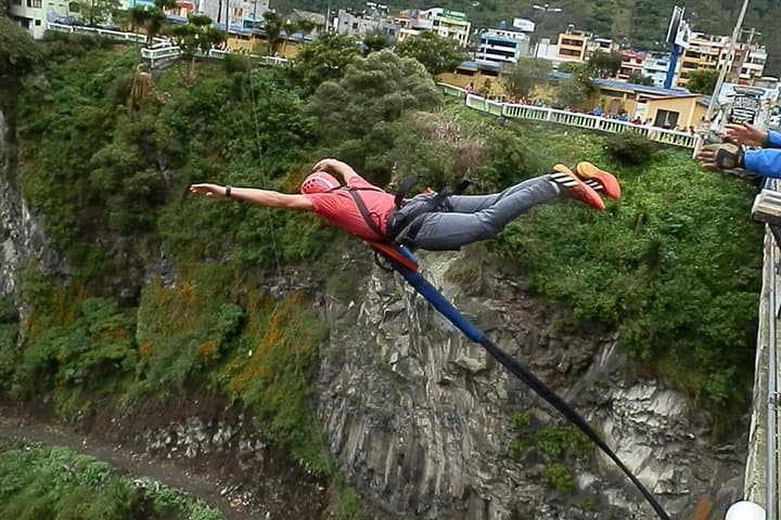 Leap and Swing: 100m Bridge Bungee & Swing Jump in Baños, Ecuador photo 2