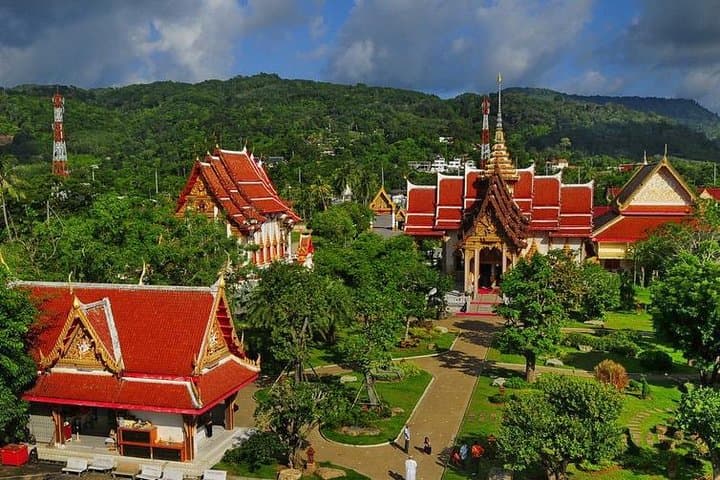 Phuket City and Three Beaches Sightseeing — Big Buddha, Wat Chalong & Coastal Vistas