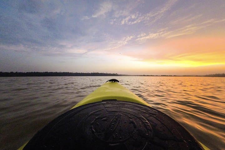 Kayak to Black Devil Snail Sandbar — Paravur Lake Day Paddle Near Varkala photo 2