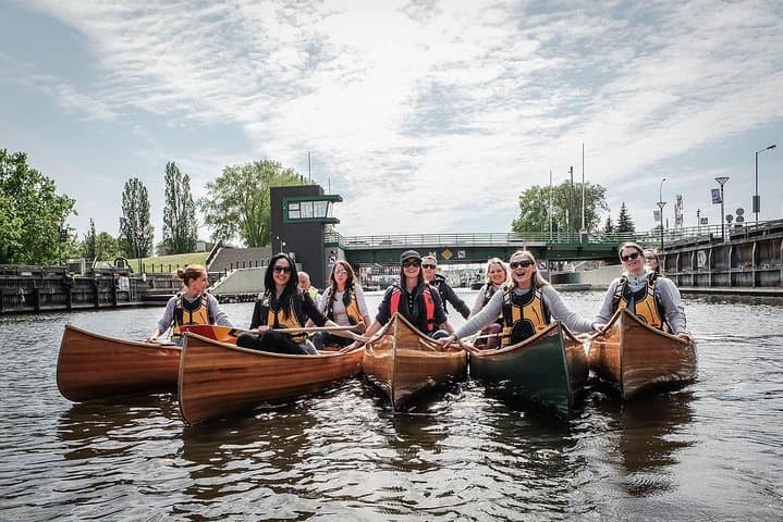 Cedar Canoe Tour in Klaipeda: Paddle Meridianas & Old Fortifications photo 2
