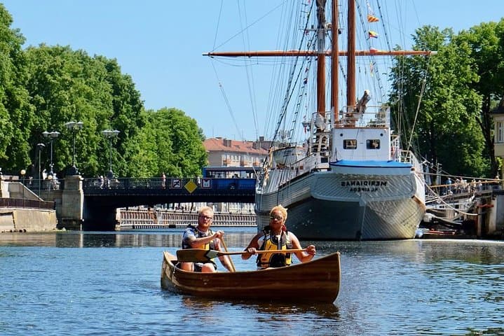 Cedar Canoe Tour in Klaipeda: Paddle Meridianas & Old Fortifications