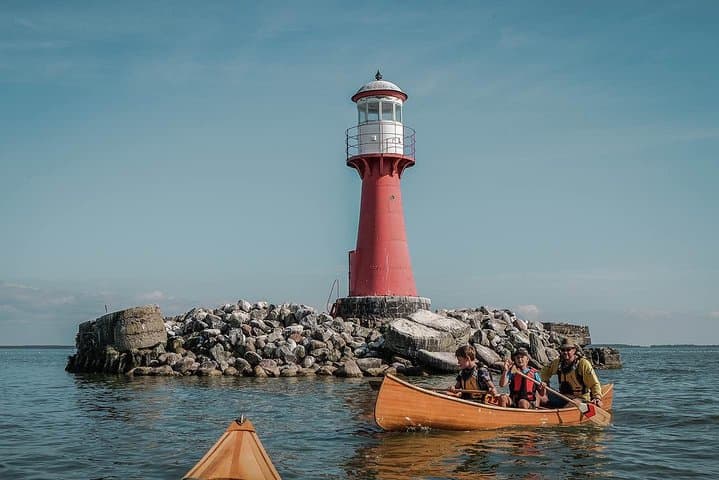Paddle the Curonian Spit: Guided Cedar Canoe Tour to Pervalka Lighthouse photo 2
