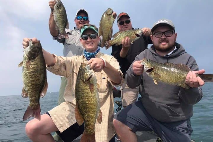 Lake Erie Smallmouth Bass Fishing Charters from Erie, PA