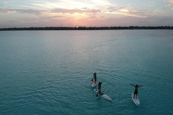 Golden Hour SUP at Mariscal Lagoon — Bacalar Sunset Paddle & Pirate Channel photo 6