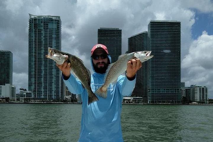 Miami Inshore Fishing Charters: Biscayne Bay Flats & Downtown Views photo 3