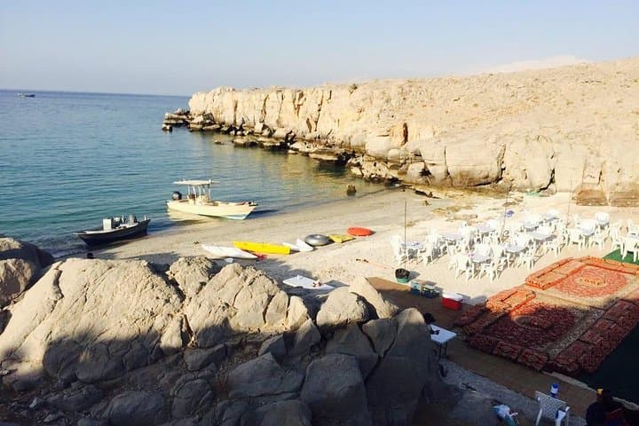 Overnight Beach Camping & Dhow Cruise in Musandam Khasab — Telegraph Island, Dolphins & BBQ